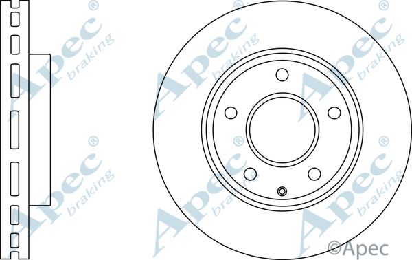 APEC BRAKING Тормозной диск DSK3044